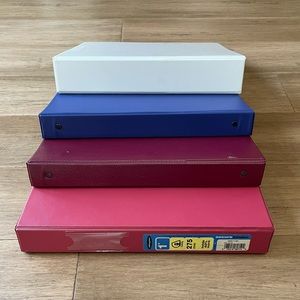 Bundle of back to school binders